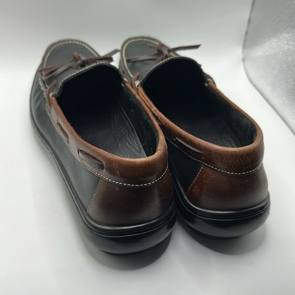 Cole Haan Men's Slip On Moccasin Loafers Black Brown Leather Sz 9